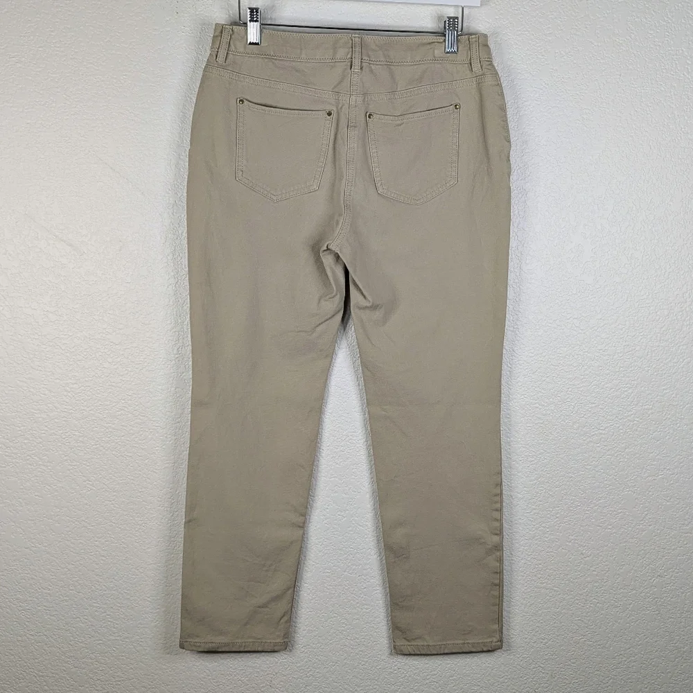 Chico's So Slimming Stretch Ankle/Cropped Leg Pant Tan Size‎ 0.5 (Sm6)